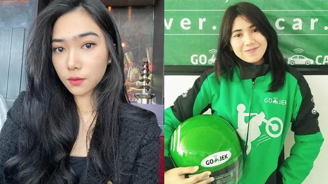 7 Potret Ojek Online yang Mirip Artis, Bak Pinang Dibelah Dua