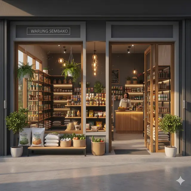 Inspirasi cat warna warung sembako