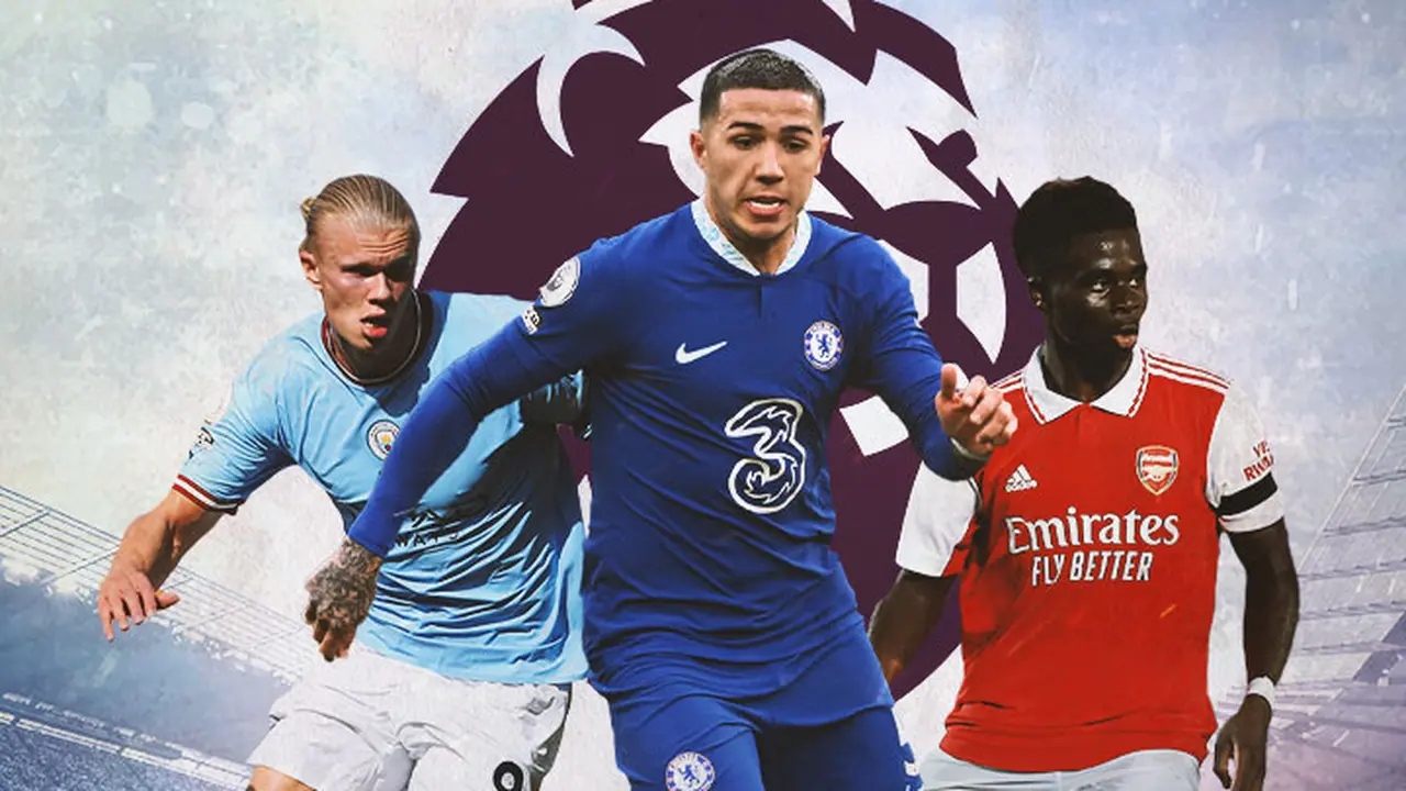 Premier League - Erling Haaland, Enzo Fernandez, Bukayo Saka