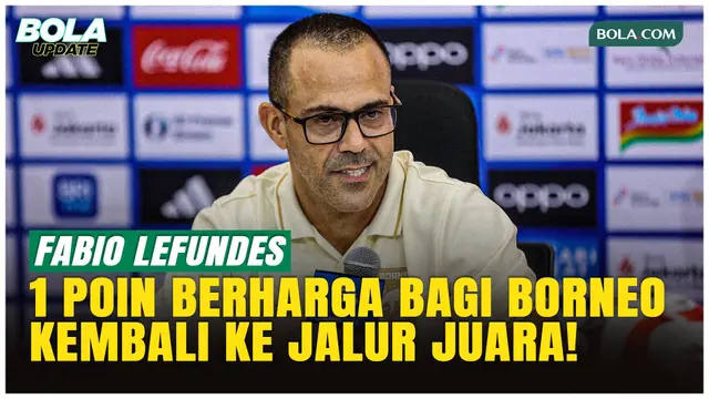 Borneo FC Imbang 2-2, Fabio Lefundes: 1 Poin Penting dari Markas Persija