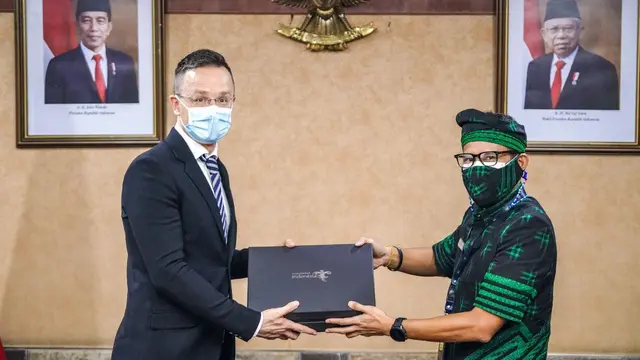 Terima Menlu dan Perdagangan Hungaria, Menparekraf Sandiaga Uno Singgung Kerja Sama Pariwisata