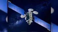 Satelit Lockheed Martin A2100 yang menjadi platform satelit Telkom-1. (Sumber Lockheed Martin)