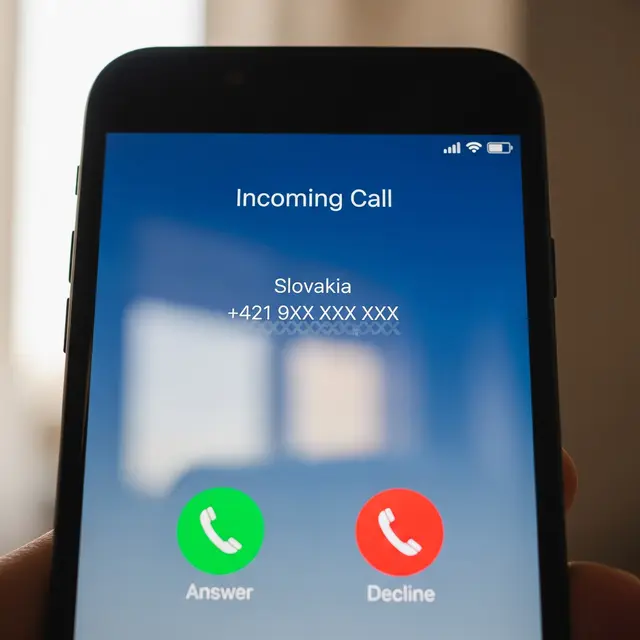 Menerima Telepon dari Kode Telepon +421 (Slovakia)/ AI Generated