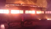 Kebakaran SD di Palangka Raya (Liputan6.com / Rajana) 