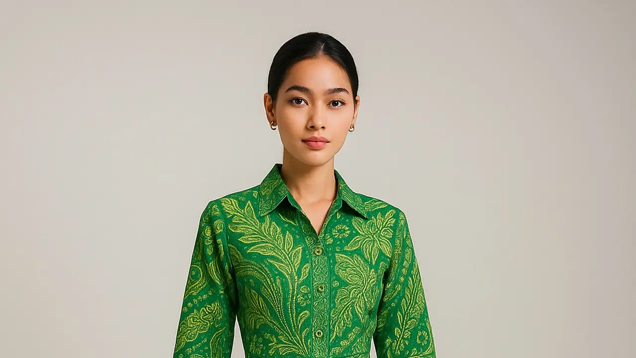 Inspirasi Model Batik Warna Hijau