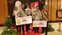 Dua teknisi Indonesia sabet juara Honda Asia-Oceania Motorcycle Technician Skill Contest 2018 yang berlangsung di MPM Learning Centre, Sedati, Sidoarjo, Jawa Timur, 19-20 Desember 2018. (Herdi Muhardi)