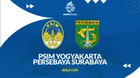 Cover prediksi PSIM Yogyakarta Vs Persebaya Surabaya - BRI Super League. (Bola.com/Gregah Nurikhsani)