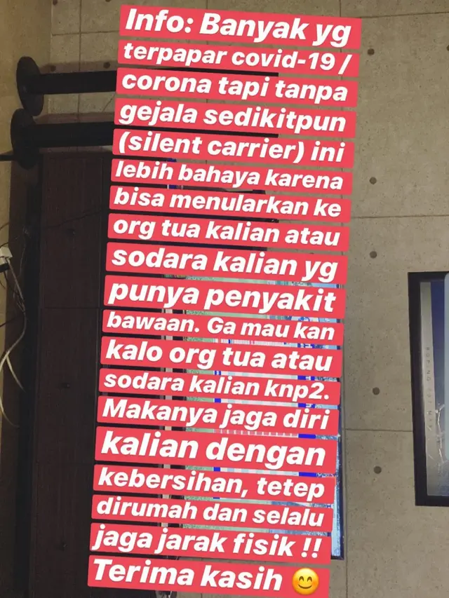 Unggahan Detri Warmanto. (Foto: Instagram @detriwarmanto)
