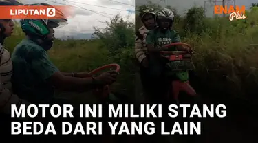 Sepeda motor ini miliki stang yang unik dan kreatif mengundang perhatian