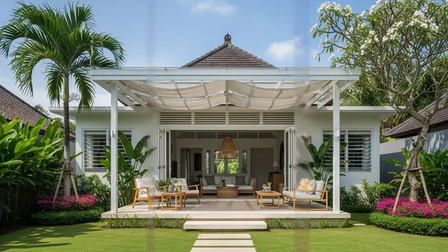 Desain Rumah Mungil Tropis yang Terasa Luas dan Sejuk