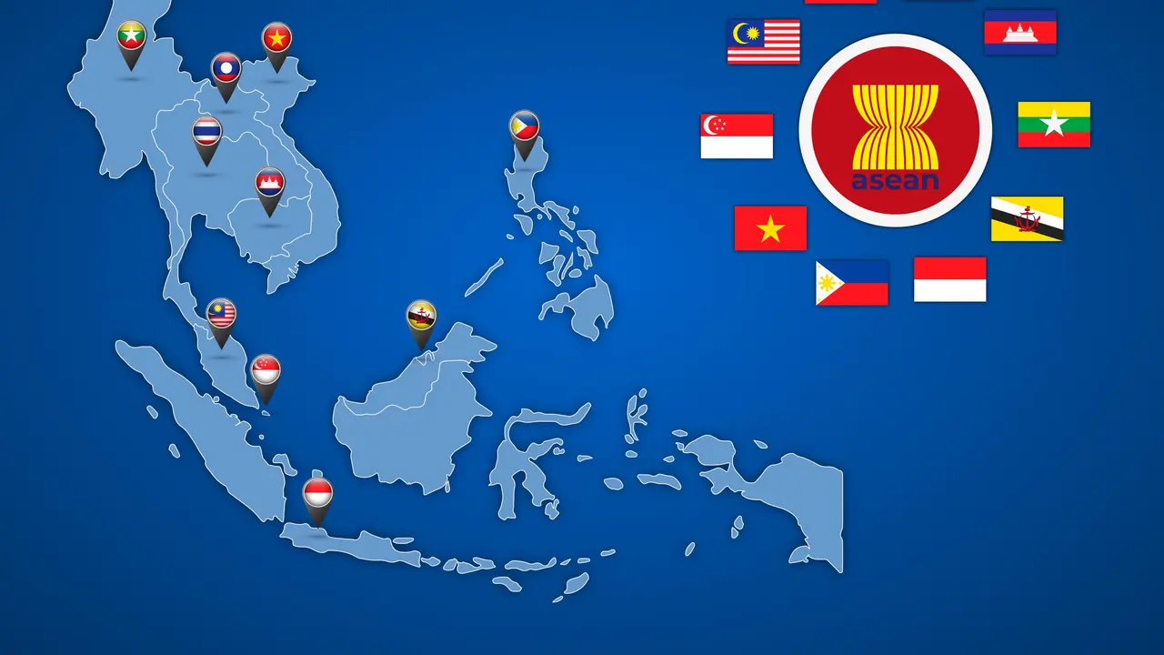 Ilustrasi negara ASEAN