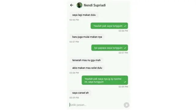 7 Chat Driver Ojol Dengan Penumpang Ini Bikin Senyum-Senyum Sendiri