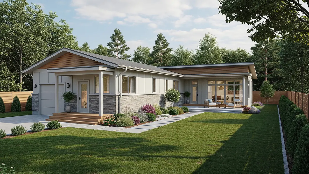 Desain Rumah Tumbuh 1 Lantai yang Bisa Ditambah Kamar di Belakang/Gemini AI
