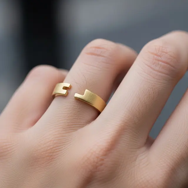 Tren Cincin Emas Minimalis Terbaru untuk Anak Muda (AI)