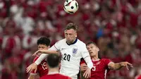 Hasil ini membuat Inggris masih berada di posisi pucuk klasemen sementara Grup C Piala Eropa 2024 dengan koleksi empat angka. (AP Photo/Themba Hadebe)