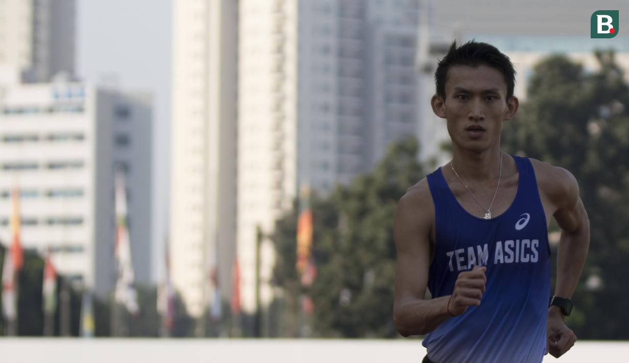Atlet jalan cepat Indonesia, Hendro Yap. (Bola.com/Vitalis Yogi Trisna)