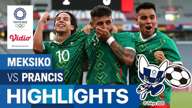 VIDEO: Meksiko Taklukkan Prancis 4-1 di Grup A Sepak Bola Putra Olimpiade Tokyo 2020