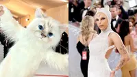 Jared Leto dan Doja Cat nyentrik cosplay ala kucing Karl Lagerfeld di Met Gala 2023. (Foto: Instagram/justjared).