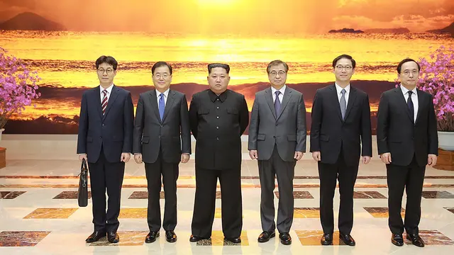 Bahas Ketegangan Semenanjung, Kim Jong-un Sambut Delagasi Korsel