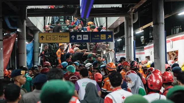 Jumlah Korban Tabrakan Kereta di Stasiun Bekasi Timur Bertambah, 14 Orang Meninggal Dunia dan 84 Lainnya Luka-Luka