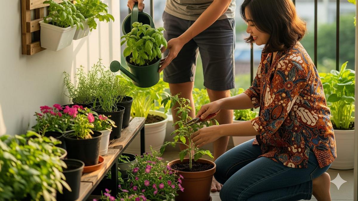 15 Model Teras Sempit Bisa untuk Kebun Mini yang Estetik dan Fungsional