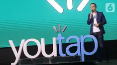 CEO Youtap Indonesia Herman Suharto saat peluncuran Youtap Indonesia di Jakarta, Selasa (18/2/2020). Youtap Indonesia menawarkan inovasi untuk efisiensi, efektivitas dan produktivitas yang akan membantu operasional dan pengembangan bisnis untuk pelaku usaha besar dan UMKM. (Liputan6.com/HO/Mail)