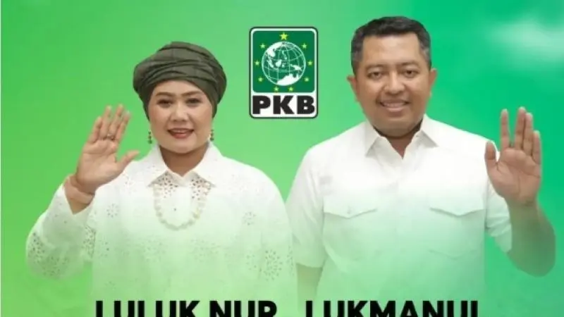 Pasangan Luluk-Lukman daftar Pilkada Jatim 2024. (Istimewa)