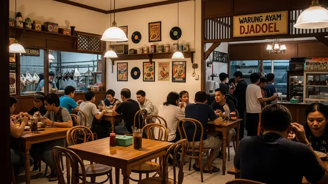 Ide Desain Warung Olahan Ayam Rumahan yang Selalu Ramai Pembeli/ Ilustrasi AI