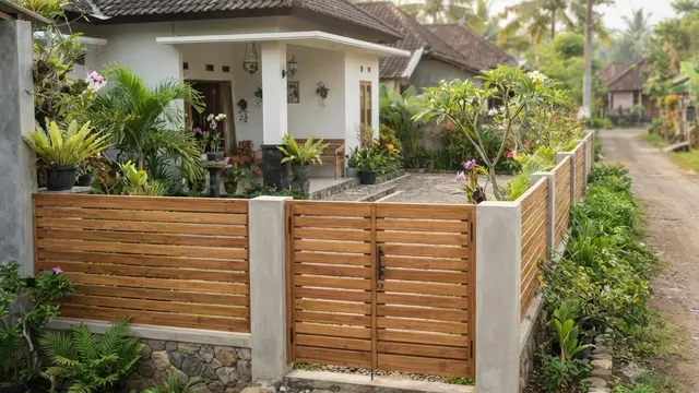 Model Gerbang Rumah Kampung Sederhana Tapi Elegan