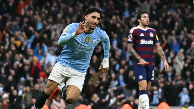 Pemain Manchester City Omar Marmoush