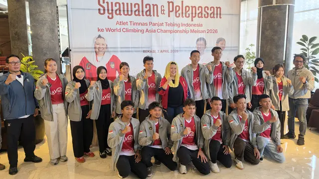 Pelepasan atlet panjat tebing Indonesia menuju World Climbing Asia Championship Meisan 2026