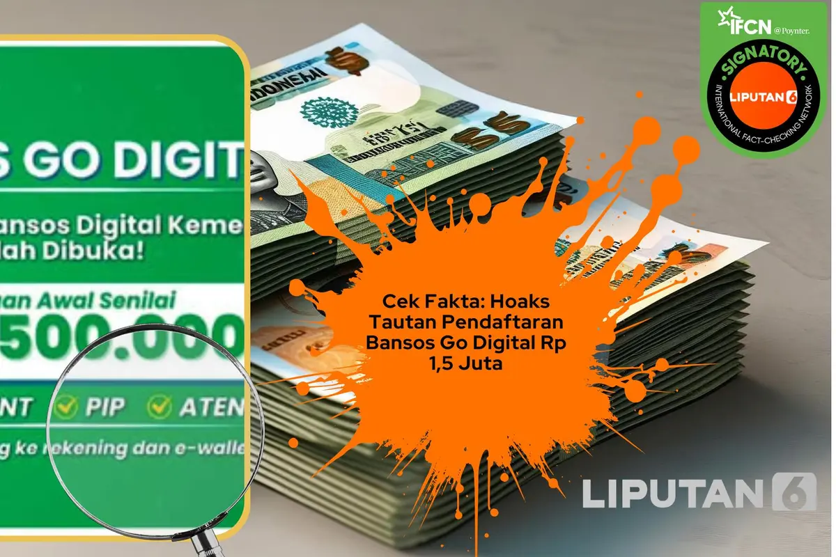Cek fakta pendaftaran bansos go digital