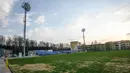 Lapangan Pusat Olahraga Olimpiade yang dipilih untuk menjadi markas tim nasional sepak bola Panama pada Piala Dunia 2018 di Saransk, Rusia, Kamis (3/5). (Mladen ANTONOV / AFP)