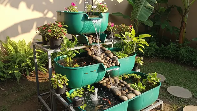 Model Kolam Ikan Portable dari Kontainer Plastik/ Ilustrasi AI