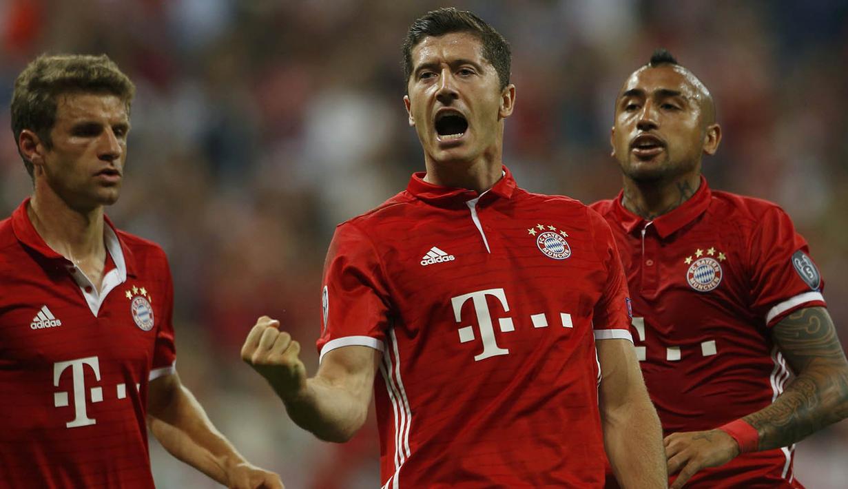 Grup D - Raksasa Jerman, Bayern Munchen menang 5-0 dari klub Rusia, Rostov. Sementara finalis musim lalu, Atletico Madrid hanya mampu menang tipis 1-0 atas tuan rumah PSV Eindoven. (Reuters/Michaela Rehle)