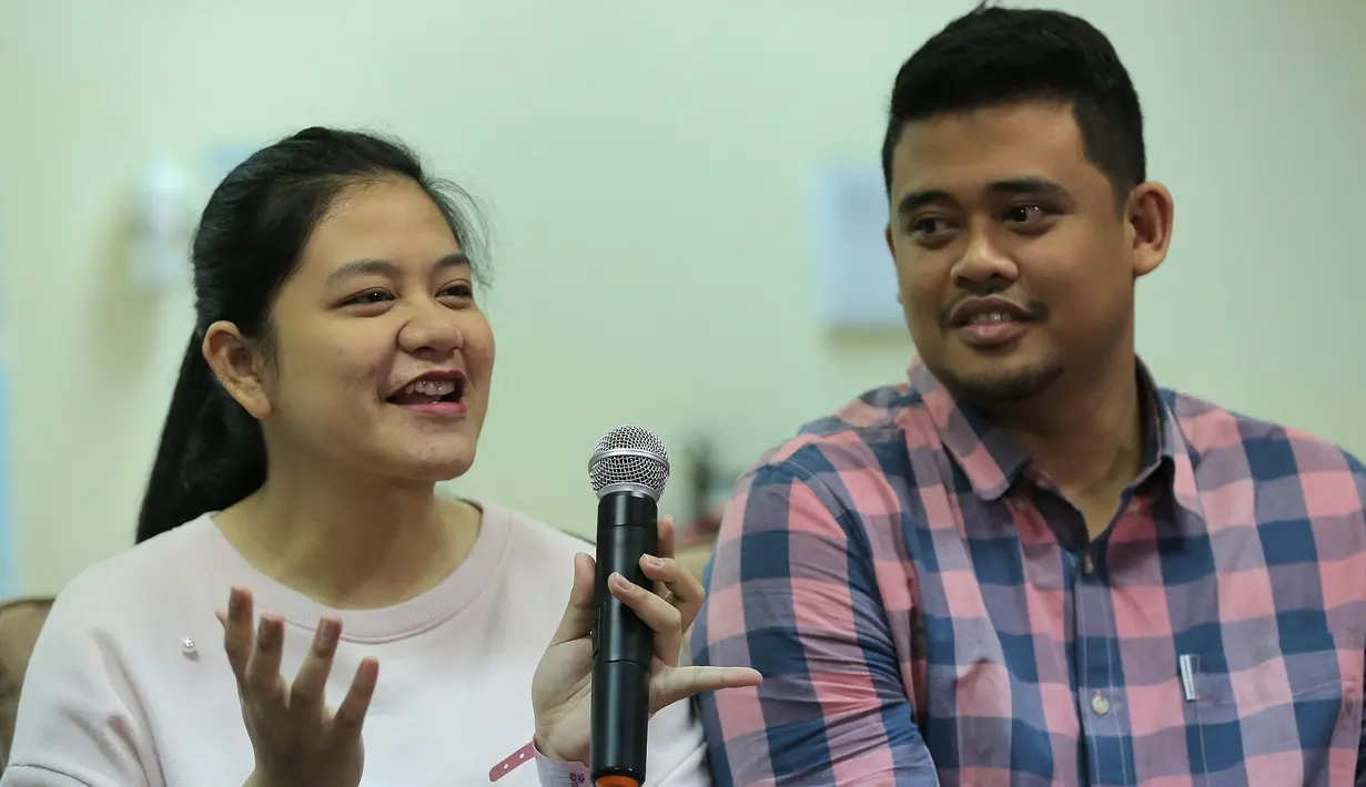 Kahiyang Ayu dan Bobby Nasution Prescon