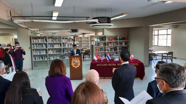 Peresmian ASEAN Corner di UNMSM.