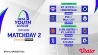 Jadwal dan Live Streaming UEFA Youth League 2021/2022 Matchday 2 di Vidio. (Sumber : dok. vidio.com)