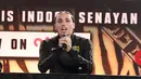 Ajang ini merupakan pertemuan kedua antara Indonesia dan Malaysia. Tampak dalam foto, petarung Mixed Martial Arts (MMA) asal Malaysia, Putra Abdullah saat memberi keterangan terkait Byon Combat Showbiz Vol. 6 di Tennis Indoor, Senayan, Jumat (21/11/2025). (Bola.com/M Iqbal Ichsan)