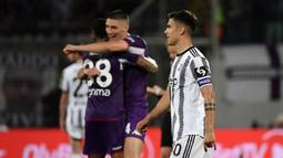 Bukan hanya kalah, Juventus hanya punya satu shot sepanjang laga, yaitu lewat Paulo Dybala. Mengecewakannya lagi, shot itu tidak mengenai target. (AFP/Filippo Monteforte)