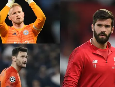 Allison Becker merupakan pembelian sukses Liverpool musim ini. Kiper timnas Brazil tersebut berhasil mencatatkan prestasi manis dengan meraih clean sheet terbanyak musim 2018/19. (Kolase Foto AFP)