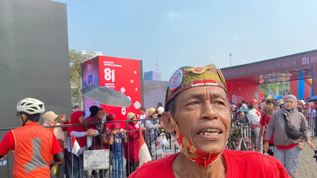 _Anak Veteran Gowes Sepeda ke Monas Rayakan HUT Ke-81 Indonesia