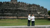 Presiden Macron Terpesona Keindahan Candi Borobudur, Sebut Besarnya Peradaban Indonesia