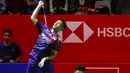 Kemenangan atas ganda putra Malaysia mengantar Fajar Alfian/Muhammad Rian melaju ke perempat final Indonesia Masters 2025. (Liputan6.com/Herman Zakharia)