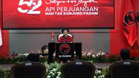 Ketua Umum Partai Demokrasi Indonesia Perjuangan (PDIP) Megawati Soekarnoputri saat berpidato di HUT PDIP. (Foto: Tim Media PDIP).