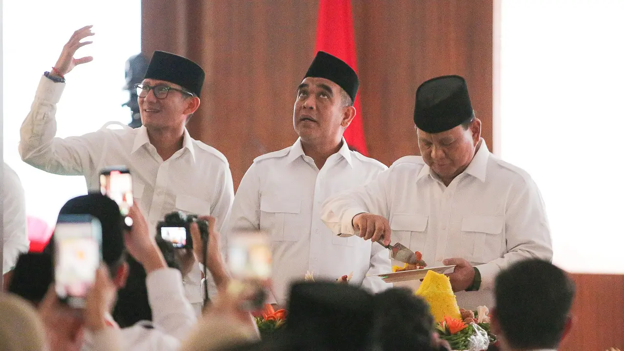 Prabowo dan Sandiaga Uno Hadiri Perayaan HUT ke-15 Partai Gerindra