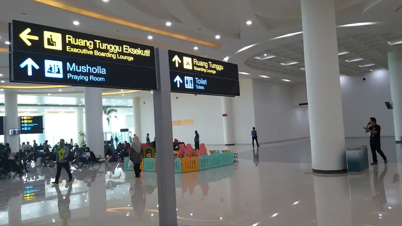 Terminal baru Bandara Internasional Syamsudin Noor di Banjarmasin.