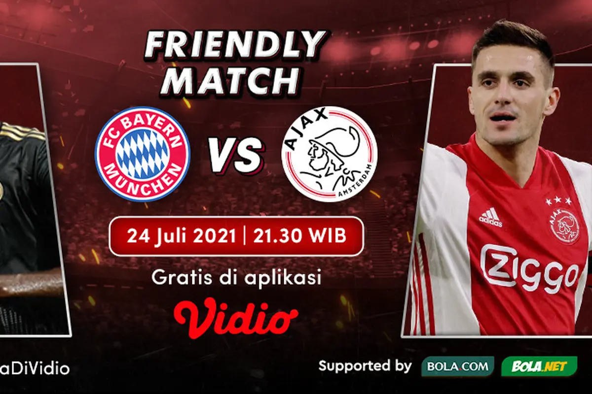 Link Live Streaming Pertandingan Pramusim Bayern Munchen vs Ajax Malam Ini Eksklusif di Vidio