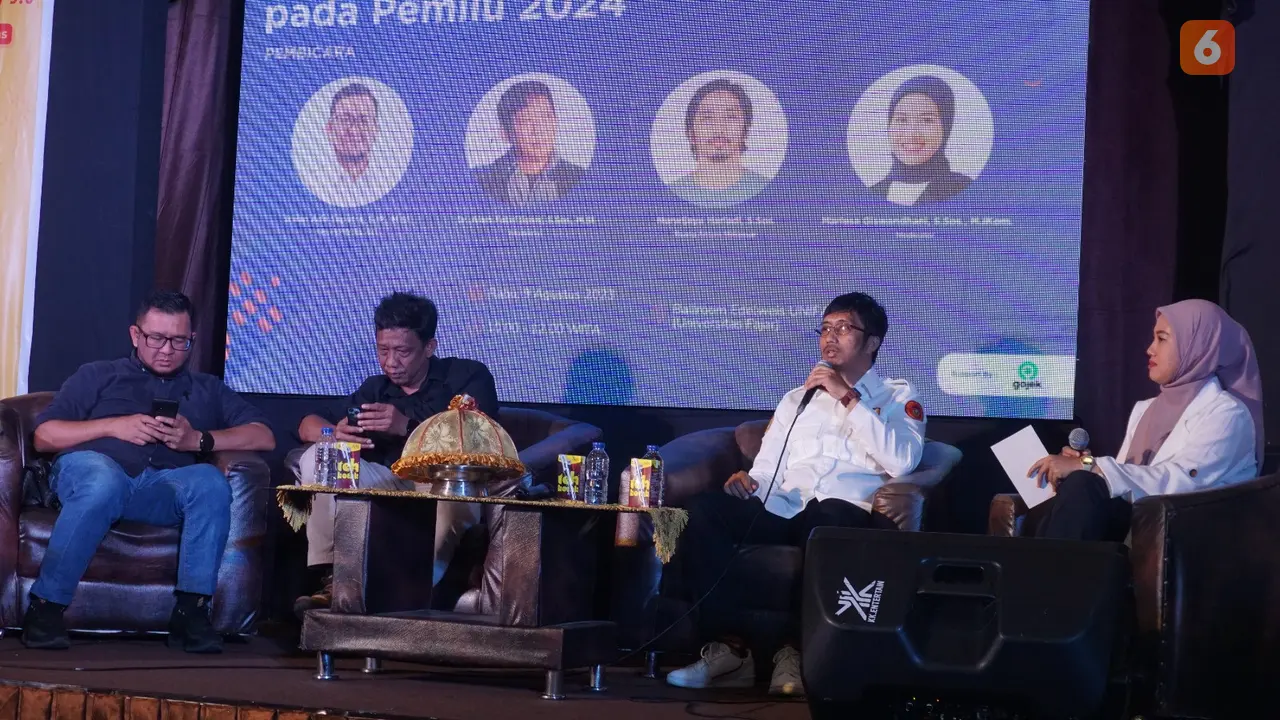 Dialog memprediksi wajah media saat pemilu 2024 (Liputan6.com/Fauzan)