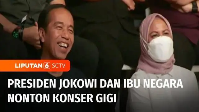 VIDEO: Presiden Jokowi dan Ibu Negara Iriana Menonton Konser Gigi